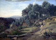 Jean-Baptiste-Camille Corot A View near Volterra oil painting reproduction